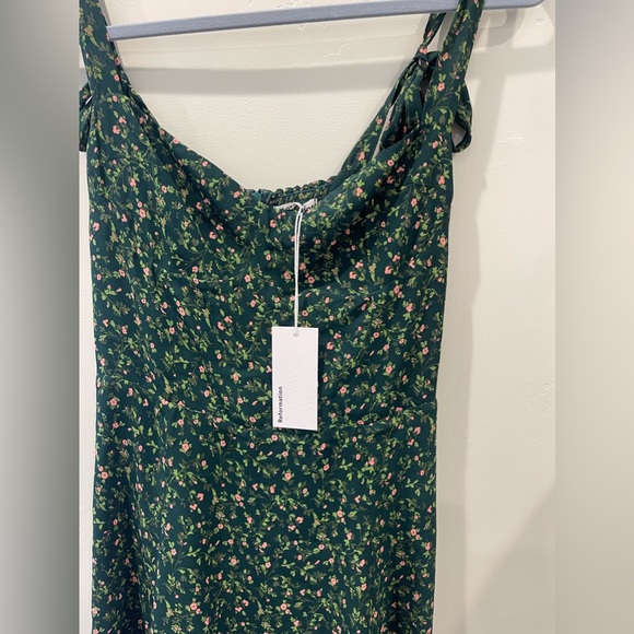 Reformation Niara dress in Coriander SZ 8 NWT - Picture 7 of 8